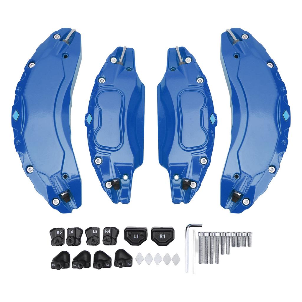 4 Pcs 18in 19in Wheel Hub Caliper Covers Aluminium Alloy Disc Brake Caliper Guard Protector Cover Replacement for Tesla