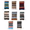 Striped Scarf Color Blocking Warm Neck Warmer Comfortable Neckerchief for Women Men Fall and Winter Outdoor Activities