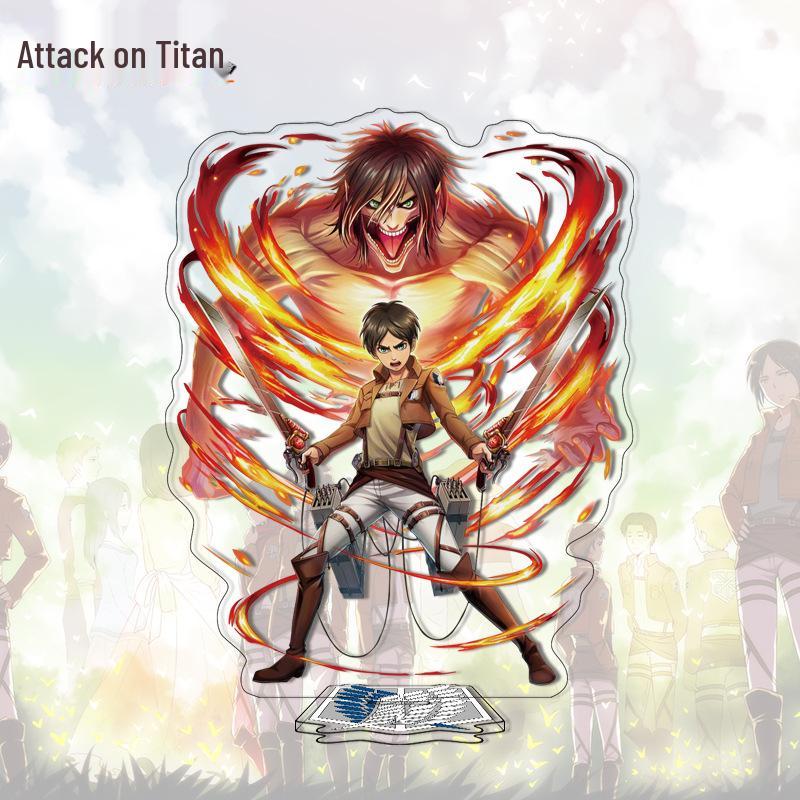 Attack on Titan Anime Acrylic Standee - Cute Cartoon Character Ornament