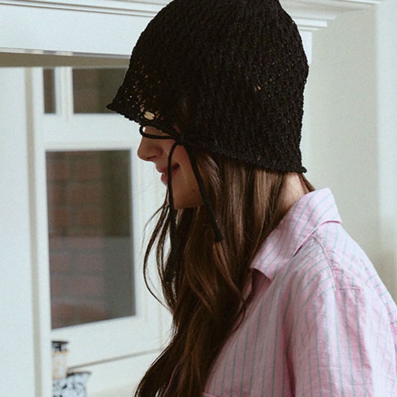 Marchen Crochet beanie bonnet hat_3color