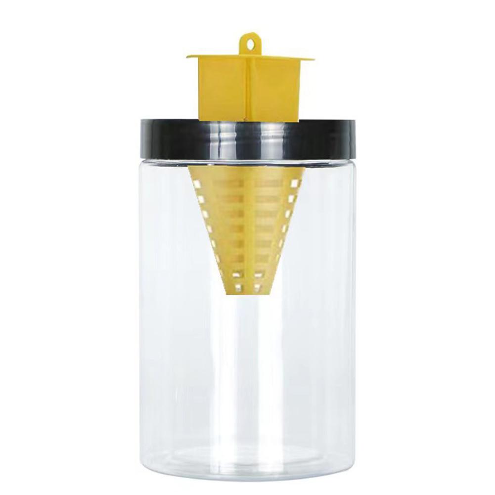 Fliegenbeutel-Falle PP+Drahtkette zum Aufhängen Fliegenfalle Käfig Ungiftig und ungefährlich für Kantinen/Restaurants/Toiletten/Müllräume