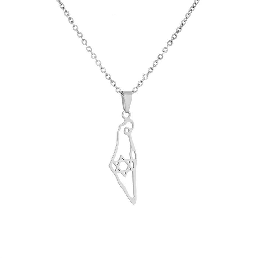 Stainless Steel Star of David Necklace Pendant