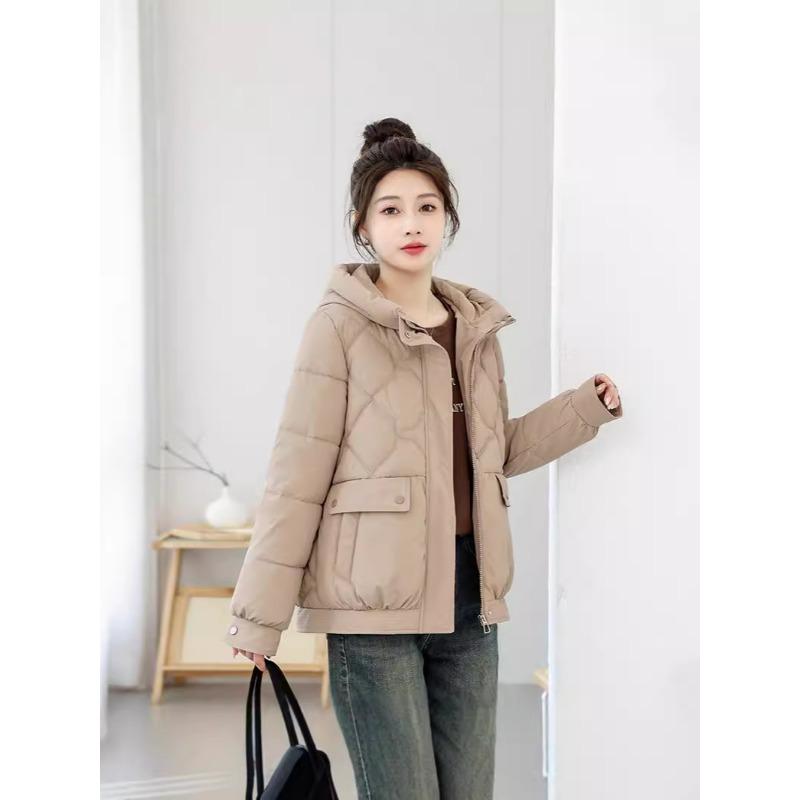 Windproof Lightweight Hooded Thickened Fluffy Warm Cold Loose Short Section of High-quality Fabric Casual Sports Jacket Cotton Jacket Coat