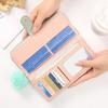 Women Long Wallet Pu Leather Card Holder Large Capacity Hasp Zipper Coin Purse Multi Card Organizer Cell Phone Wristlet Handbag