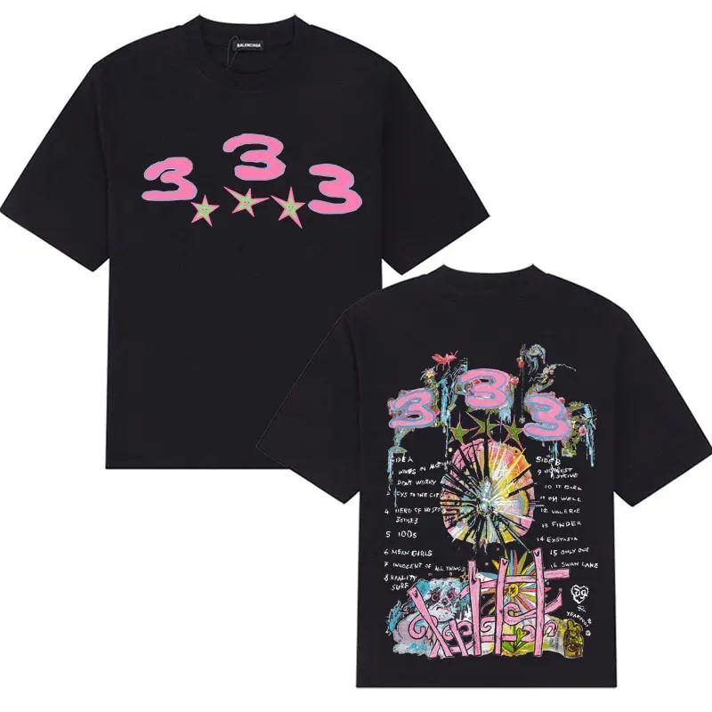 Skate Drain Gang Album Graphics Print T Shirt Swedish Bladee 333 Harajuku Tshirts Casual Cotton Tshirt Hip Hop Y2K Clothes