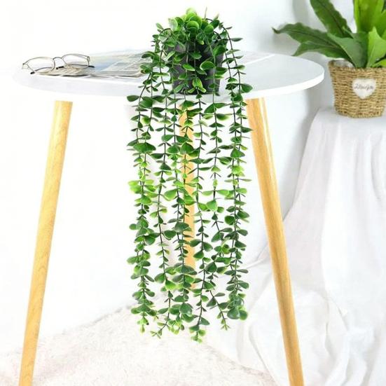 Simulierte Pflanzen Wartungsfrei Immergrüne Eukalyptusäste Natürliche Optik Künstliche Pflanze Büro Heimdekoration