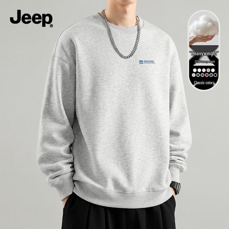 Jeep Men's Round Neck Long Sleeve Sweatshirt
