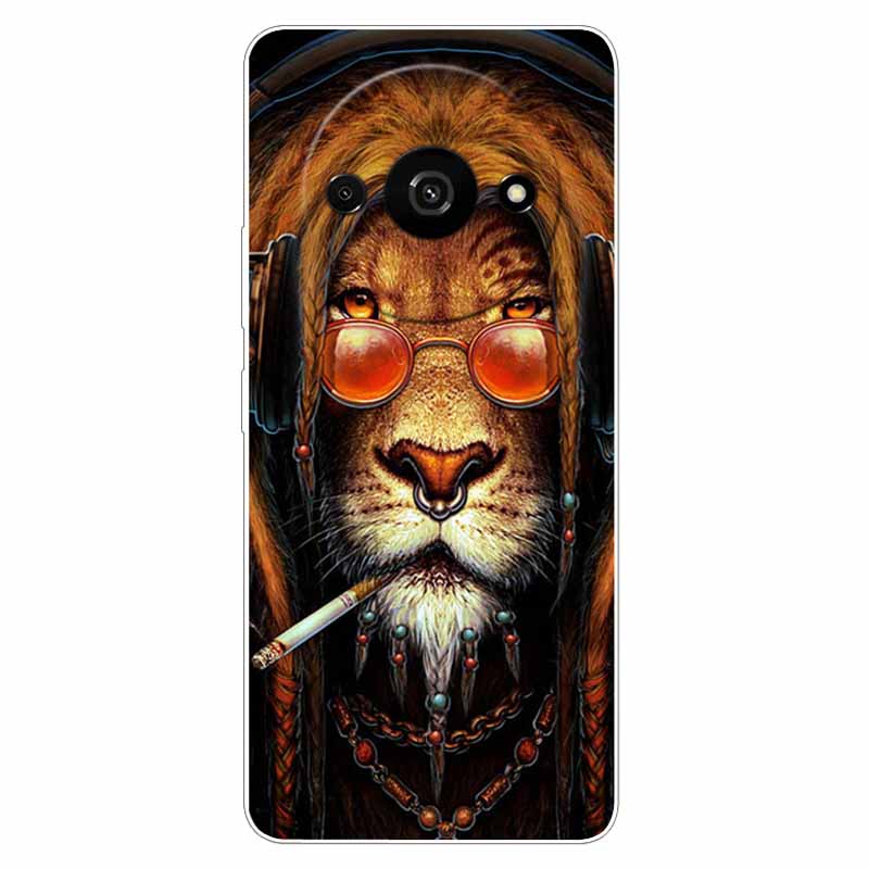 For Xiaomi Poco C61 Case Soft Silicone Lion TPU Shockproof Back Cover for Xiaomi Poco C61 Cases C 61 Cute PocoC61 Fashion Shell