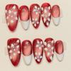 10pcs Hand Painted Gel Press Nails Beautiful Luxury Customized Design Handmade Press On Nails