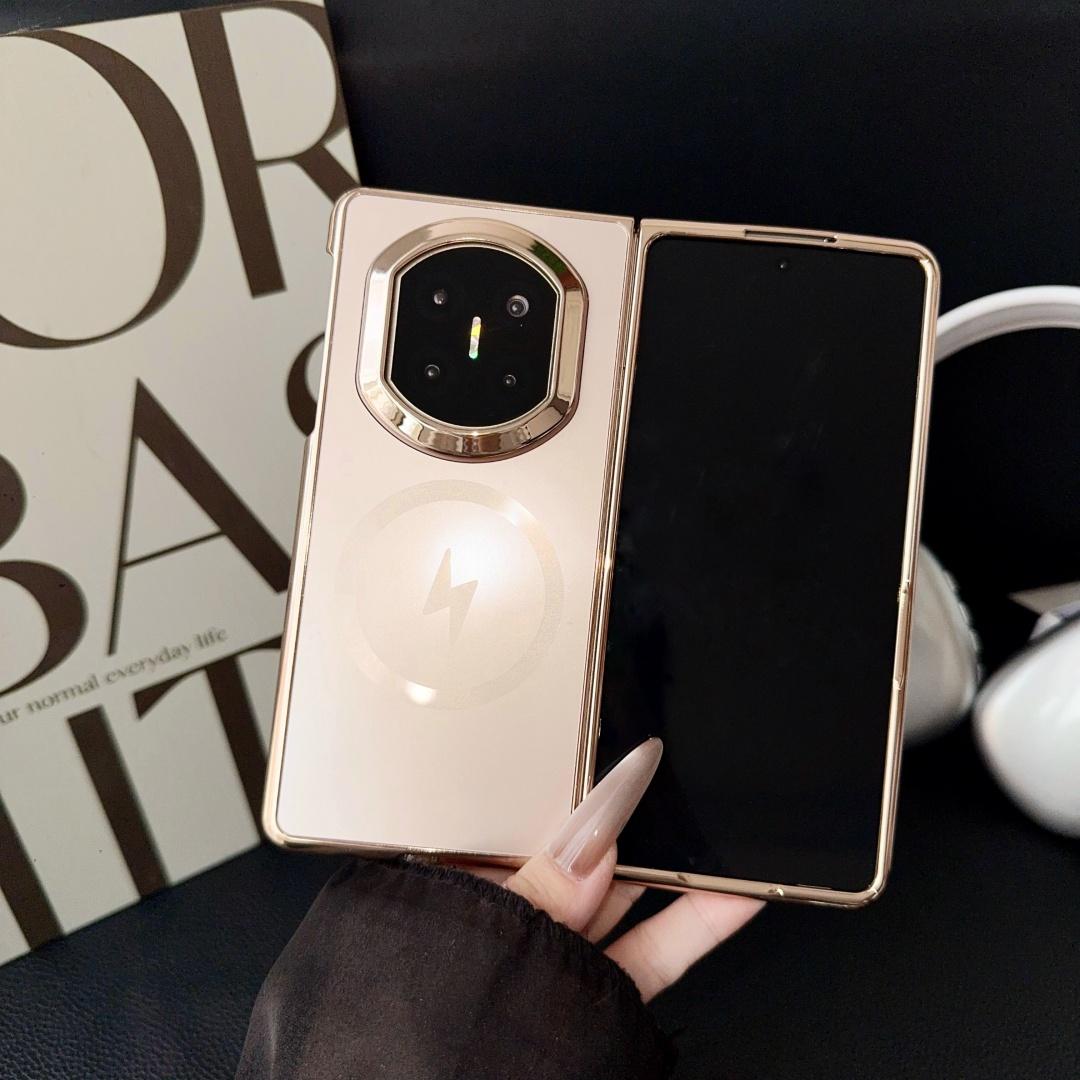 

For Huawei Mate X7 X6 X5 X3 Case Shockproof Protector Fashion Plated AG back Lightning Magsafe Circle Protector Phone Cover Huawei Mate X7