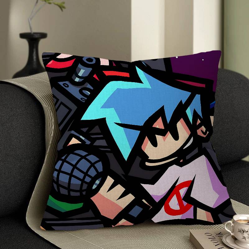 F-Friday Night Funkin Lucky Dragon Pillow Cover Sofa Cushion Cover Home Room Decoration Children Gift