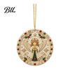 Decorative Acrylic Piece Christmas Hanging Ornament, Double Side Printed Unique Holiday Gift Tree Decor Pendant, Festive Home Decoration Animal