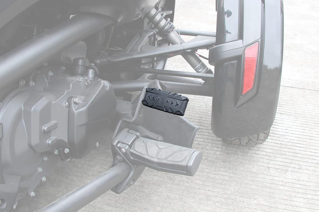 SAUTVS Black Large Brake Pedal for Can Am Spider, Extended Brake Footrest Pegs Pedal Footboard for Can-Am Spyder F3 All Models Accessories (1 Piece)