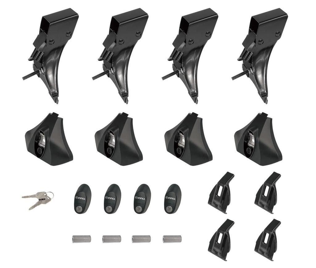 CARMATE Inno Roof Carrier Square Base Basic Drip INLDK Base, Stay, Stay, Type,