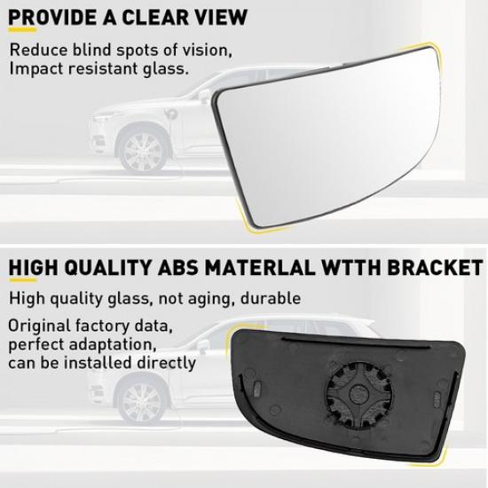 Mirror Glass Lower Passenger Side Right For Ford Transit 150 250 350 2015-21 RH