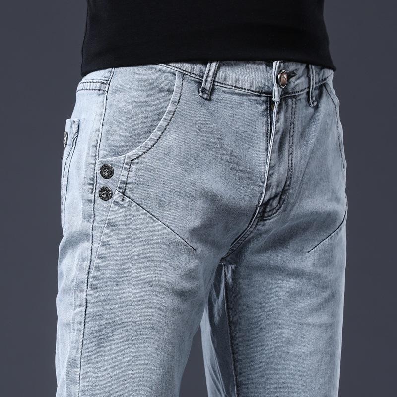 Jeans elásticos ajustados para hombre: Diseño Versátil de Alta Conversión para Adolescentes y Adultos