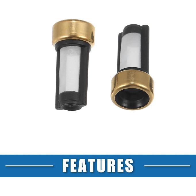 Fuel Injector O Rings Seals with Micro Filters Fuel Injector Repair Kit for Toyota 4Runner 1996-1998 for Lexus ES300 1992-1993 Rubber Black (Set of