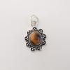 Yellow Tiger Eye Gemstone 925 Sterling Silver Jewelry Designer Women Pendant 1.37" Gift CP-40-25