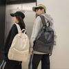 Korean Style Teens Schoolbag Large Capacity Travel Bag Simple Shoulder Bag  Boys Girls