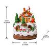 YL-2347 Glowing Music Snow House) Christmas Creative Ornaments Glowing Music Train Rotating Snow House Christmas Gift