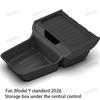 Smabee for Tesla Model Y Juniper RWD Standard 2026 2025 Center Lower Storage Box TPE Central Tray Organizer Accessories Tidying