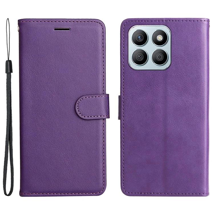 

KT Leather Series-2 for Honor X8b 4G Magnetic Phone Case Solid Color Leather Cover