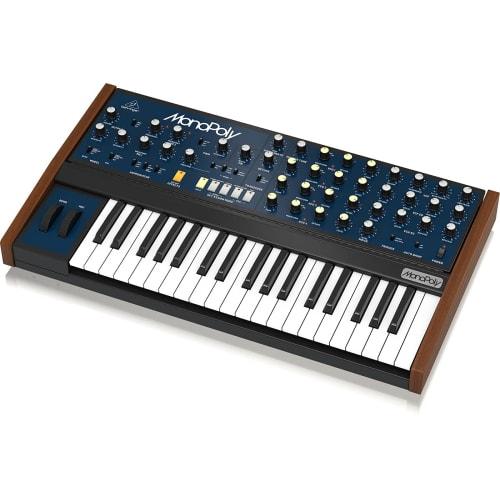 Behringer Analog Synthesizer, Polyphonic/Paraphonic, 37-Key, Monopoly, Blue