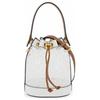 T Monogram Iconic Pattern Double T Logo Leather Trim Bucket Bag Mini Women Bags Transparent 150478-999