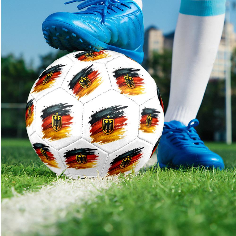 Fußballteam Thema Größe 5 Match Fußball Professioneller Outdoor-Fußball Weicher Griff Trainingsball