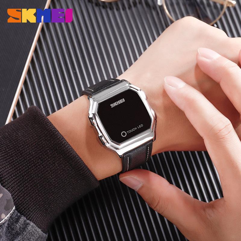 Fashion touch screen led watch watch sports men's watch creative three-dimensional display watch