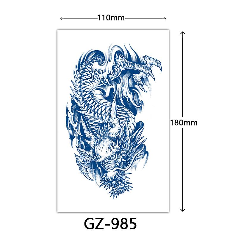 Juice Tattoo Stickers, Herbal Tattoo Stickers, Semi-Permanent English Letter Tattoo Stickers Tattoo