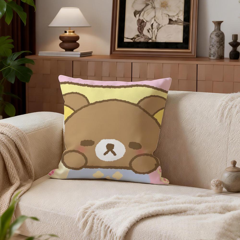 Cute Rilakkuma Cushion Cover Cushion Cover Set 4Pcs 50x50 45x45 40x40 Pillowcase Decorative Sofa Home Decor