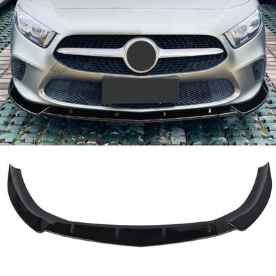 3PCS Front Bumper Lip Diffuser Lightweight Sporty Appearance Replacement for   A‑Class W177 V177 2018 To 2022