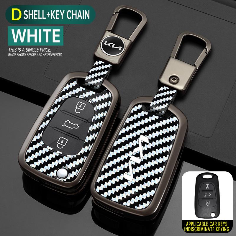 New Zinc Alloy Car Key Case Cover Protector Shell Fob Holder For KIA Sportage Rio 3 Soul Optima Ceed Pro K5 K2 Pride Accessories