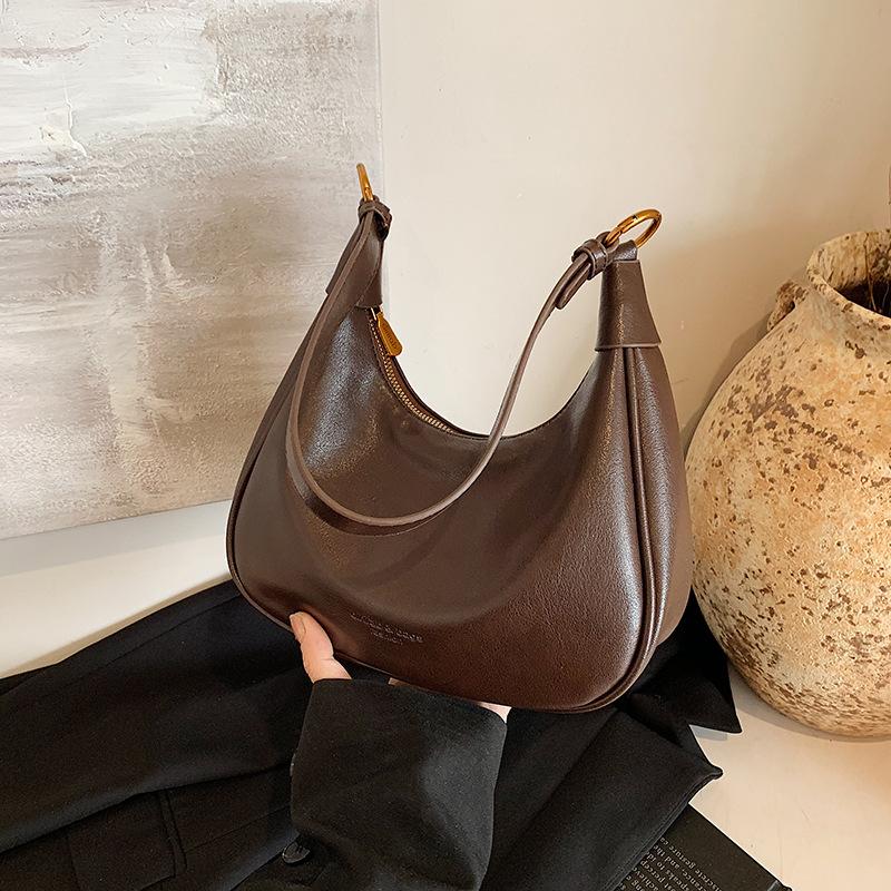 Commuter Bag Autumn Women 2025 New Simple Underarm Bag Versatile Single Shoulder Crossbody Dumpling Bag One Piece Delivery