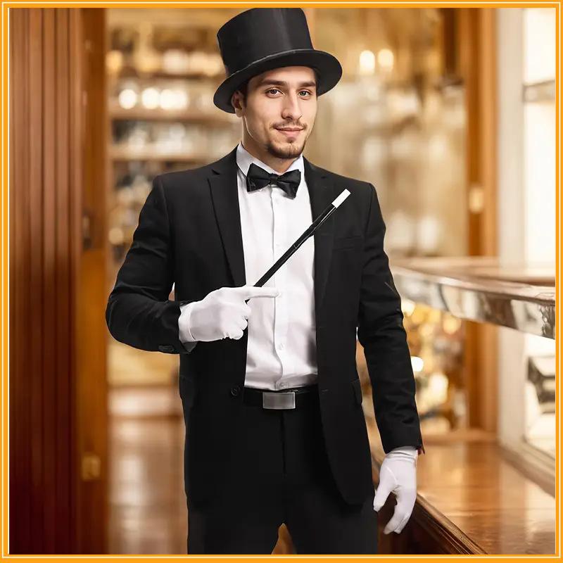 Magician role-playing stage performance costumes and props