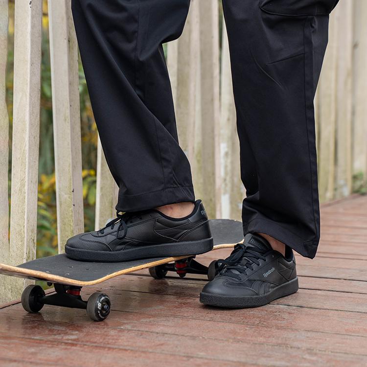 Reebok Smash Edge Retro Trend Versatile Training Shoes Low Top Skate Shoes Unisex sneaker Black 100008254
