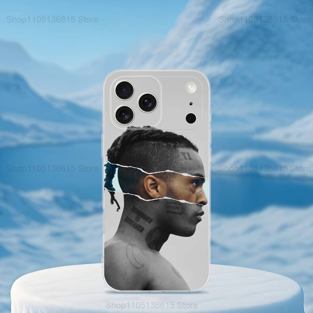 Rapper X-XXXTENTACION Cool Phone For iPhone 14,13,12,11,17,16,15,Pro,X,XS,XR,SE,Max,Plus,Mini Transparent Soft Cover