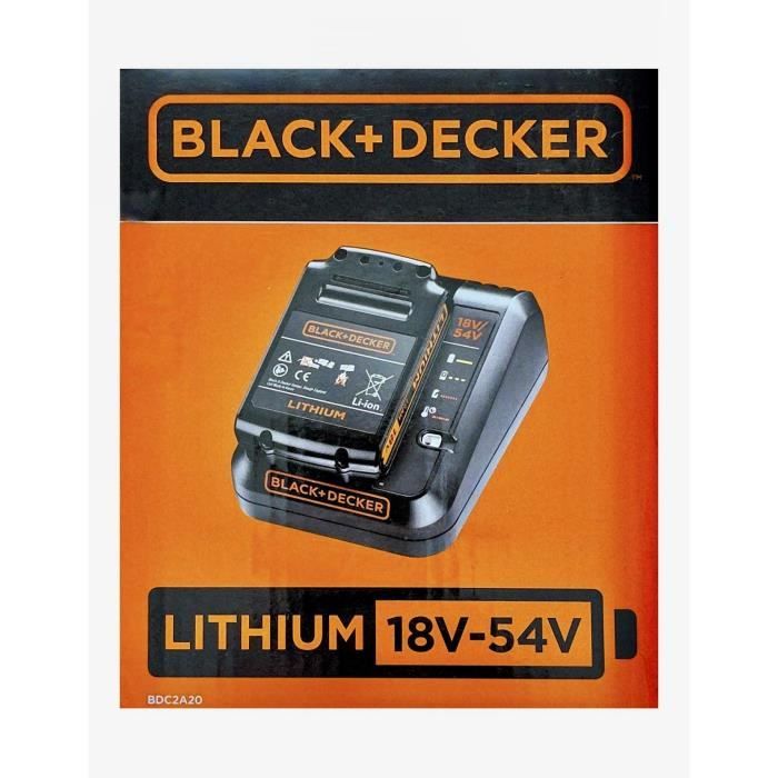 Akkuset 18V 2 Ah + Ladegerät 2 Ah - BLACK+DECKER - BDC2A20-QW