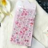 6PCS 3D Crystal Animal Relief Stickers - Sweet Candy Aesthetic Decals Waterproof for Diary Album Phone Case Keyboard Girls Gifts