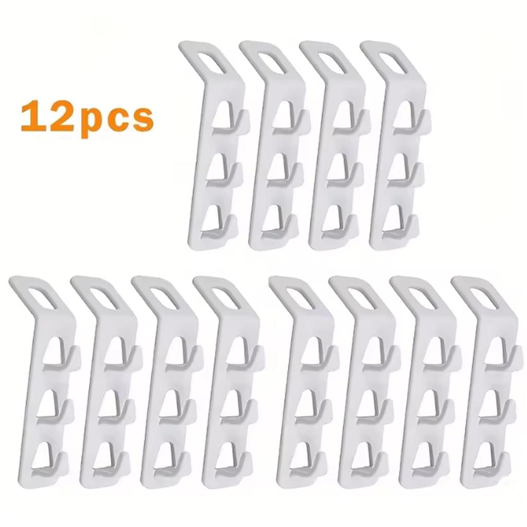 4/8/12pcs-Antislip Clothes Hanger Closet Organizer Storage Rack Holder Connection Hook Home Wardrobe Space Save Clothes Hanger