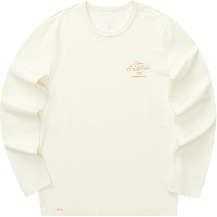 Skechers Outdoor Series Comfortable Breathable Long Sleeve T-Shirt Women Tops Cream Off-White L324W008-00NA S