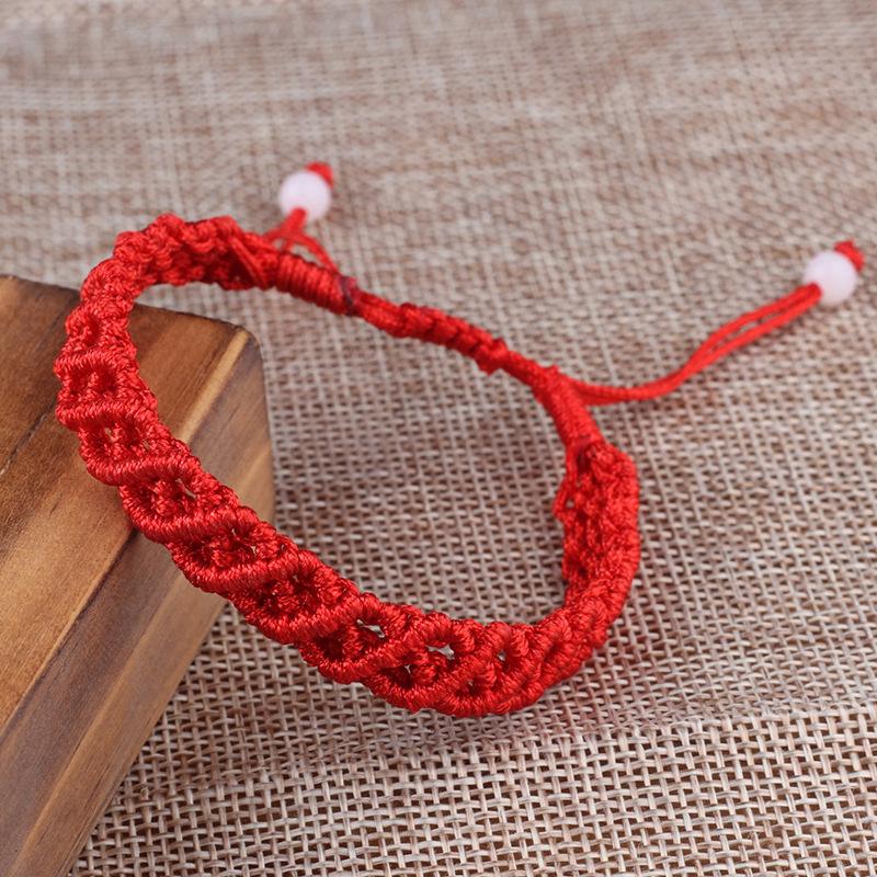 

Noter Handmade Braided Lucky Red Thread Bracelet Adjustable Ethnic Braslet Men Women Friendship Braclet Yoga Meditation Brazalet красный