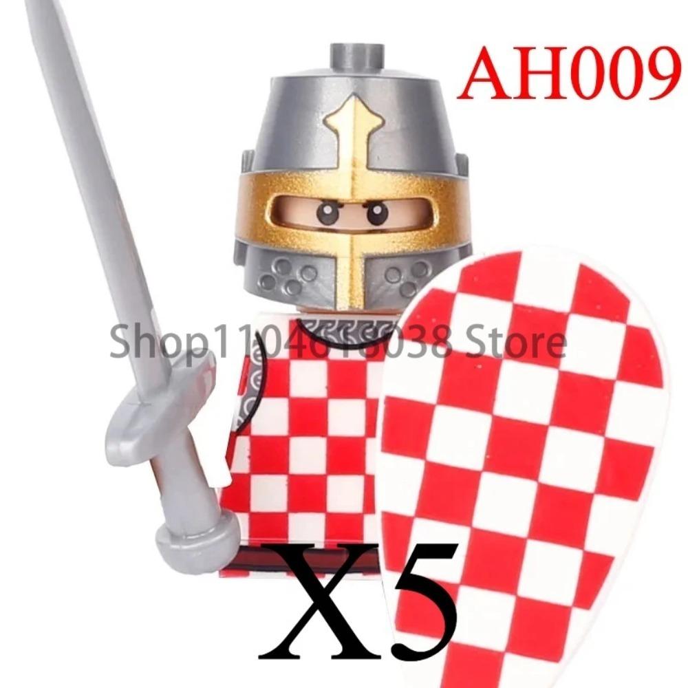 Green Dragon Raven Knights Shield Action Figures MOC Medieval Ancient Knights Scene Building Block Creative Toys for Children