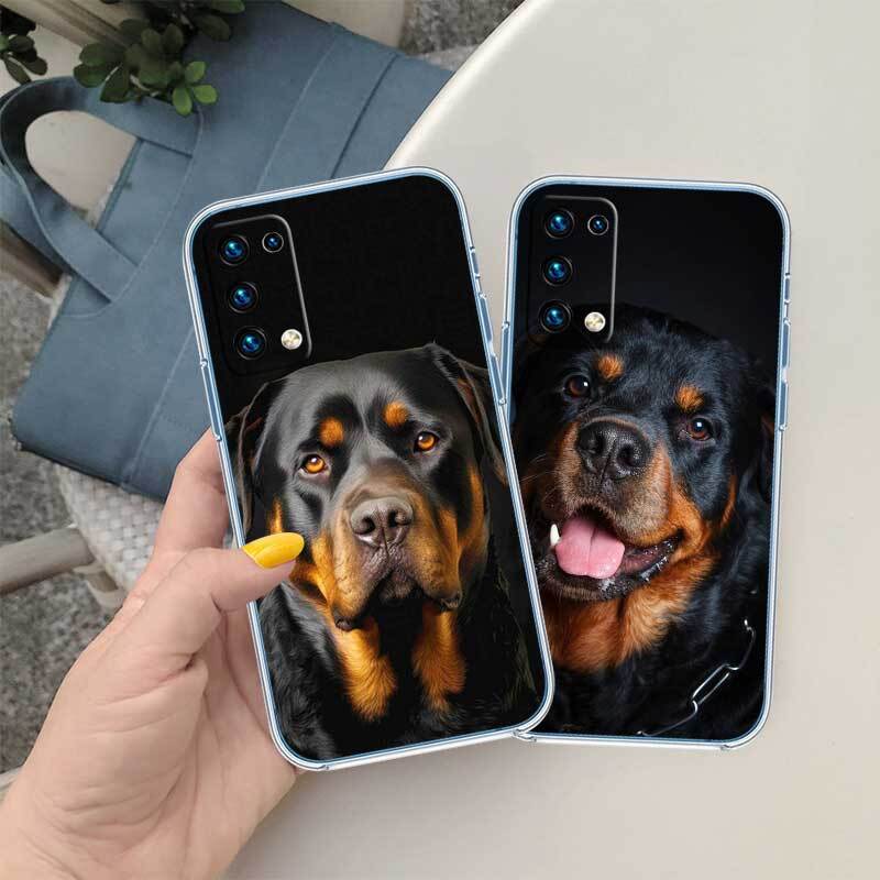 Rottweiler Doberman Guard Dog Phone Case for Motorola Edge 20 30 S30 40 50 Fusion Lite Plus Pro Ultra Neo One Action Zoom Hyper Power Macro Vision