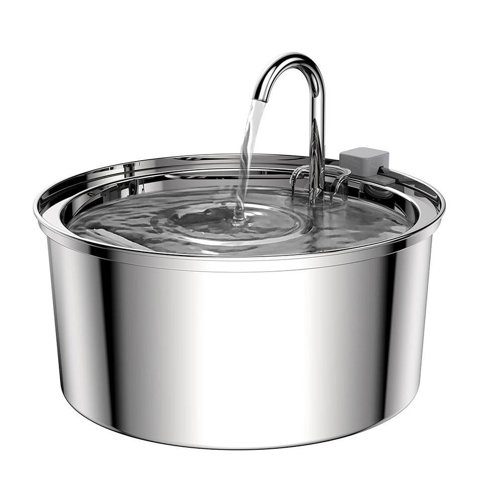 3.2L Stainless Steel Automatic Pet Water Fountain for Cats and Dogs