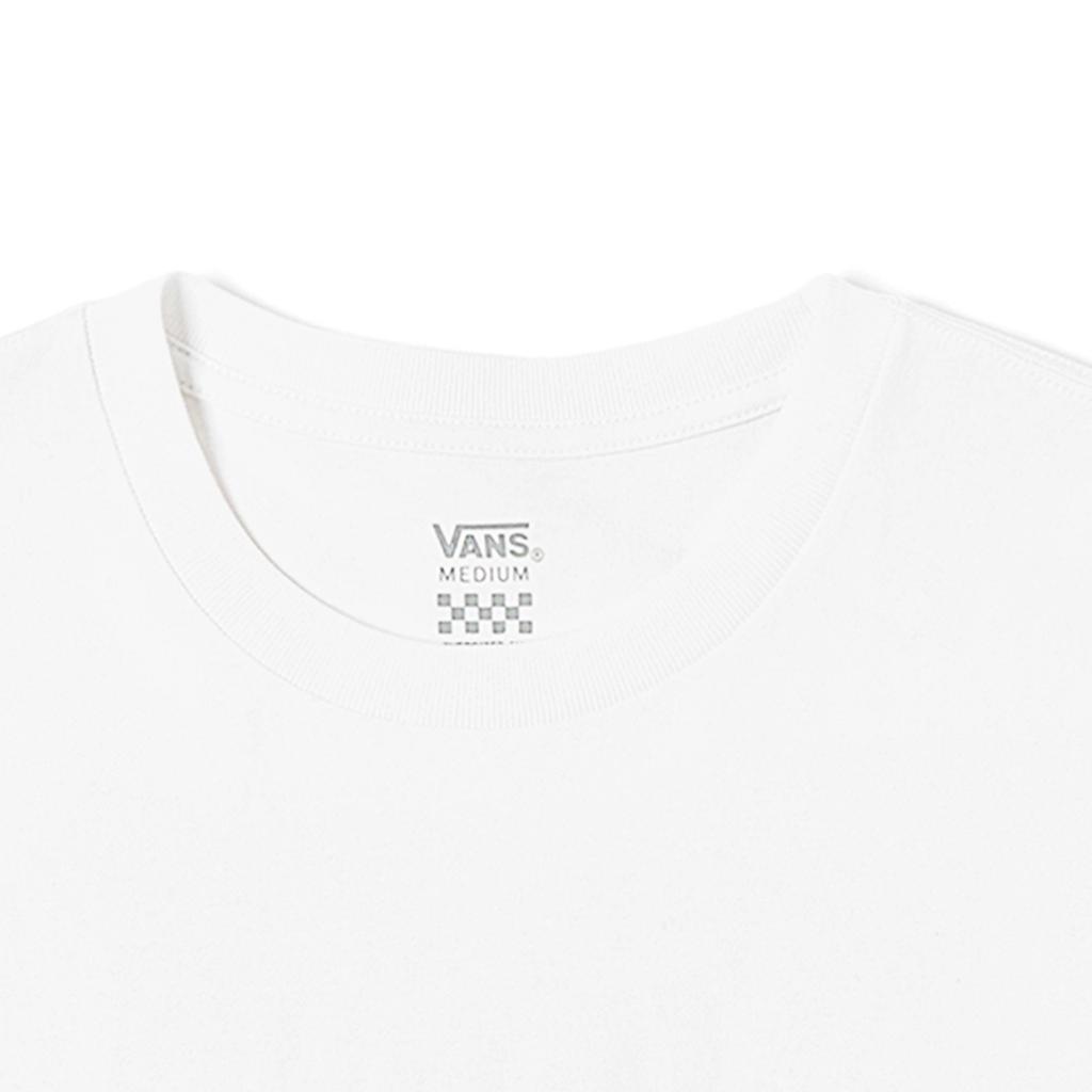 Vans Logo Floral Print Pullover Crew Neck Short Sleeve T-Shirt Women T-Shirts White VN0008ZZWHT