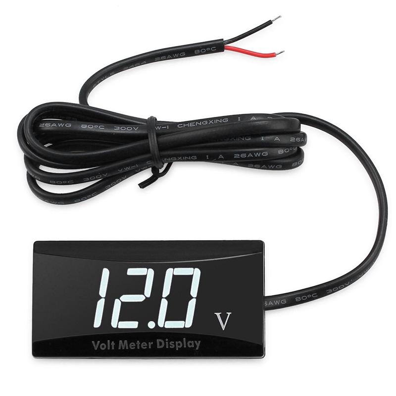 L10A 12V Battery Voltmeter Display Digital Voltmeter LED Indicator Universal For Car Motorcycle Voltage Meter