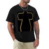 Justice Band Cross Logo T-Shirt Relaxed Casual Short Sleeve Tee