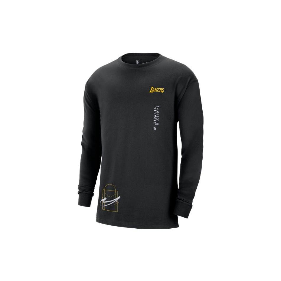 Nike x NBA Los Angeles Lakers CTS Max90 Long Sleeve T-shirt Black Men s DR6346-010 S